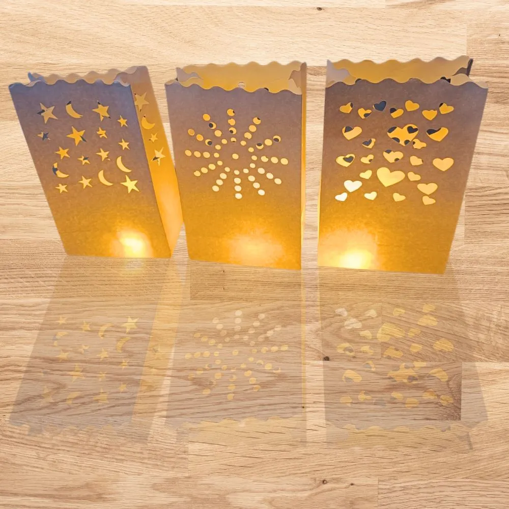 Candle Luminary-Pack of 10 with T-Lights
